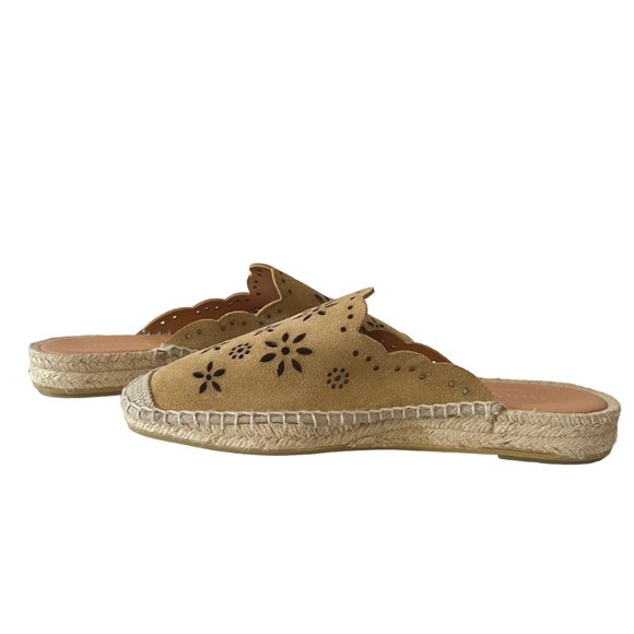 NEW! Anthropologie Suede Spain Espadrille Sandals in Tan, EU 38 (US 7.5) - Picture 3 of 14